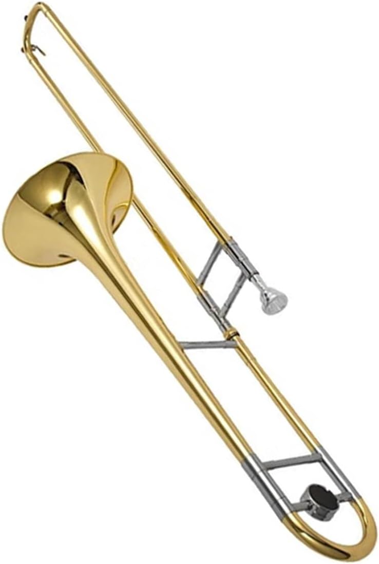 Adult Trombone Instrument B Flat Trombone Instrument Lacquered Gold Tenor Transposed(1)
