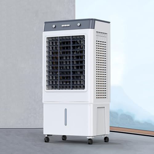 Evaporative Cooler Air Conditioner 3 Speeds, Swamp Cooler for Cooling, Portable Air Cooler Fan for Room, Outdoor, Commercial, Office, 7000m³/H Air Volume(49x36x100cm/19x14x39inch)