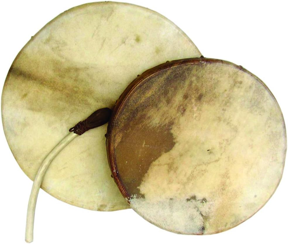 Shaman drum round with goat skin, Frame Drum, handmade … (16