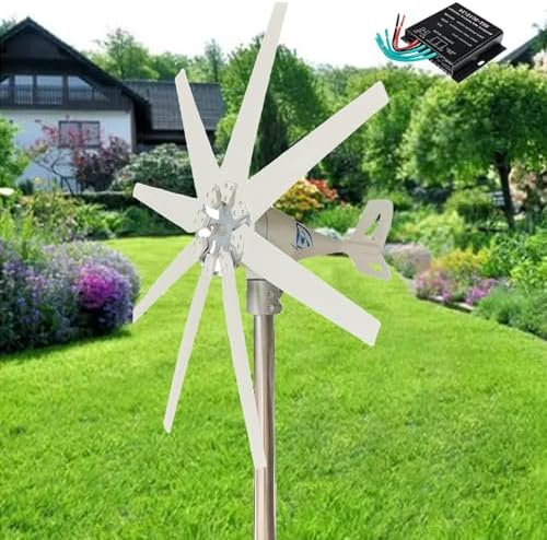 14000W Wind Generator Kit - 12V/24V/48V Wind Turbine with Charge Controller, Ideal for Home & Marine Use, Efficient Hybrid Solar-Wind Power Solution for Off-Grid Energy