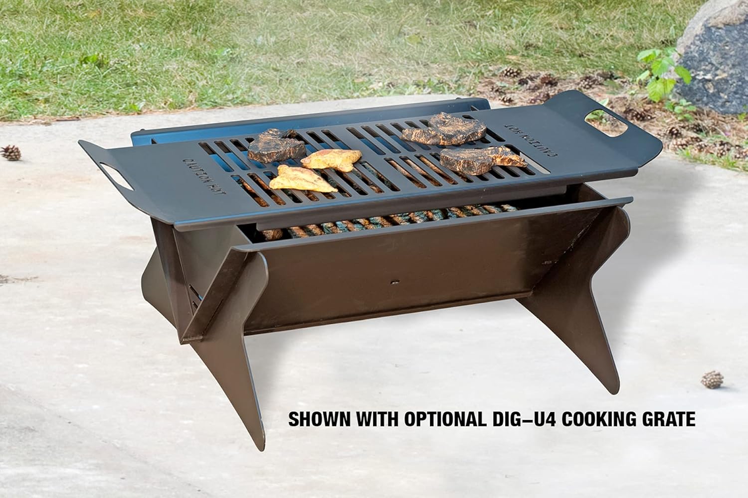 Pilot Rock Gauge Steel Portable Fire Pit - Made in USA