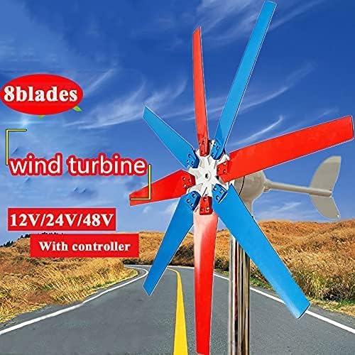 Coldwind 4000W Wind Turbines Generator 8 Blades Wind Generator with Charge Controller Windmill Energy Turbines Wind Turbine,24v