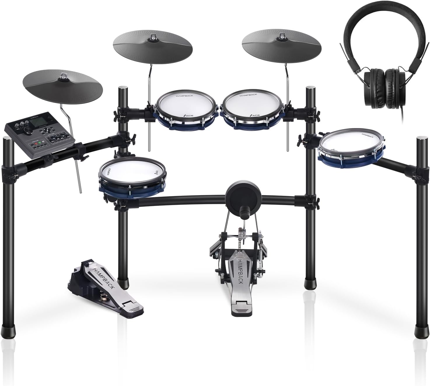 ACE-310 Electric Drum Set with 8'' Drum Pads, 12'' Cymbals with Choke, 5