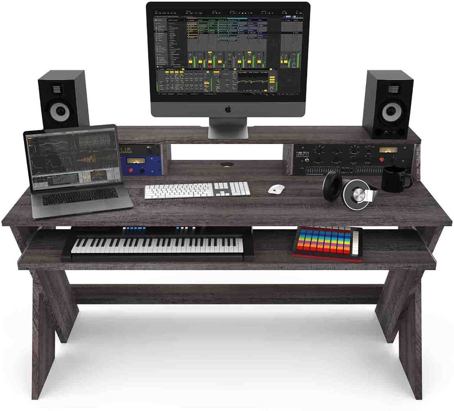 Glorious Sound Desk Pro Professional Studio Workstation in Walnut