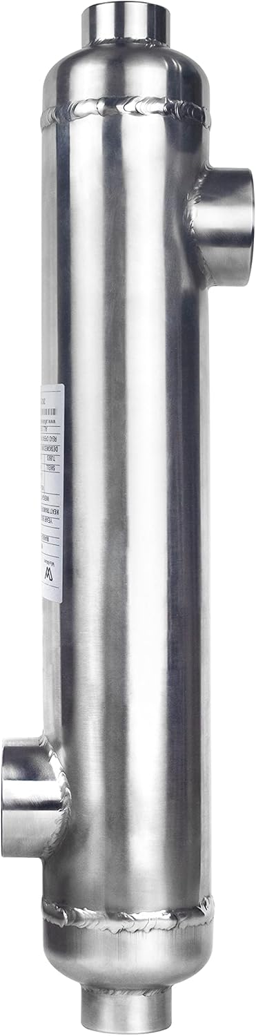 AB Pool Heat Exchanger: 360 kBtu Stainless Steel 316L Opposite Ports 2