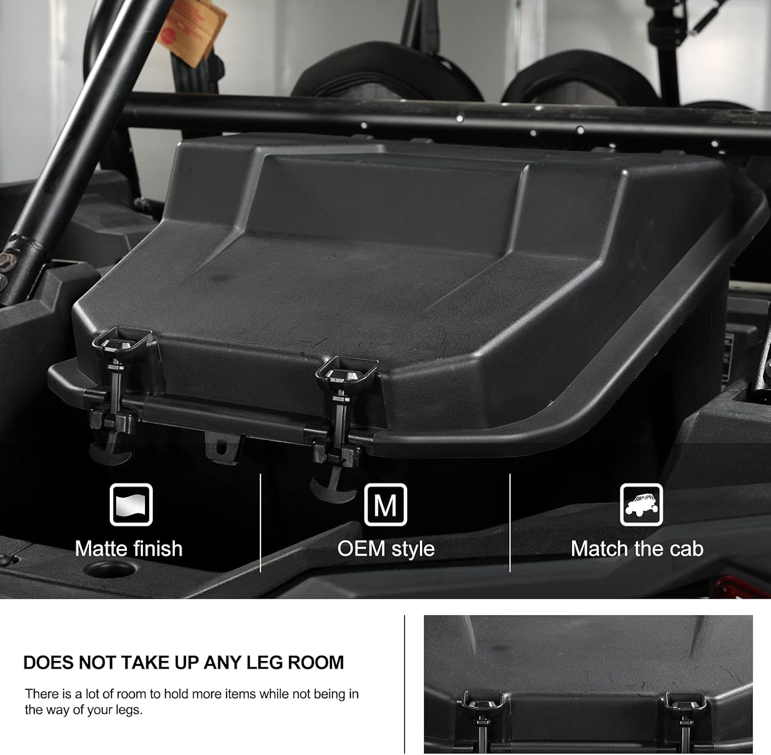 KIWI MASTER Rear Cargo Box for 2014-2023 Polaris RZR XP 1000 900 Turbo, 2020-2026 RZR Trail/S Accessories Replace OEM # 2881193 Waterproof 69 QT Bed Storage Bin