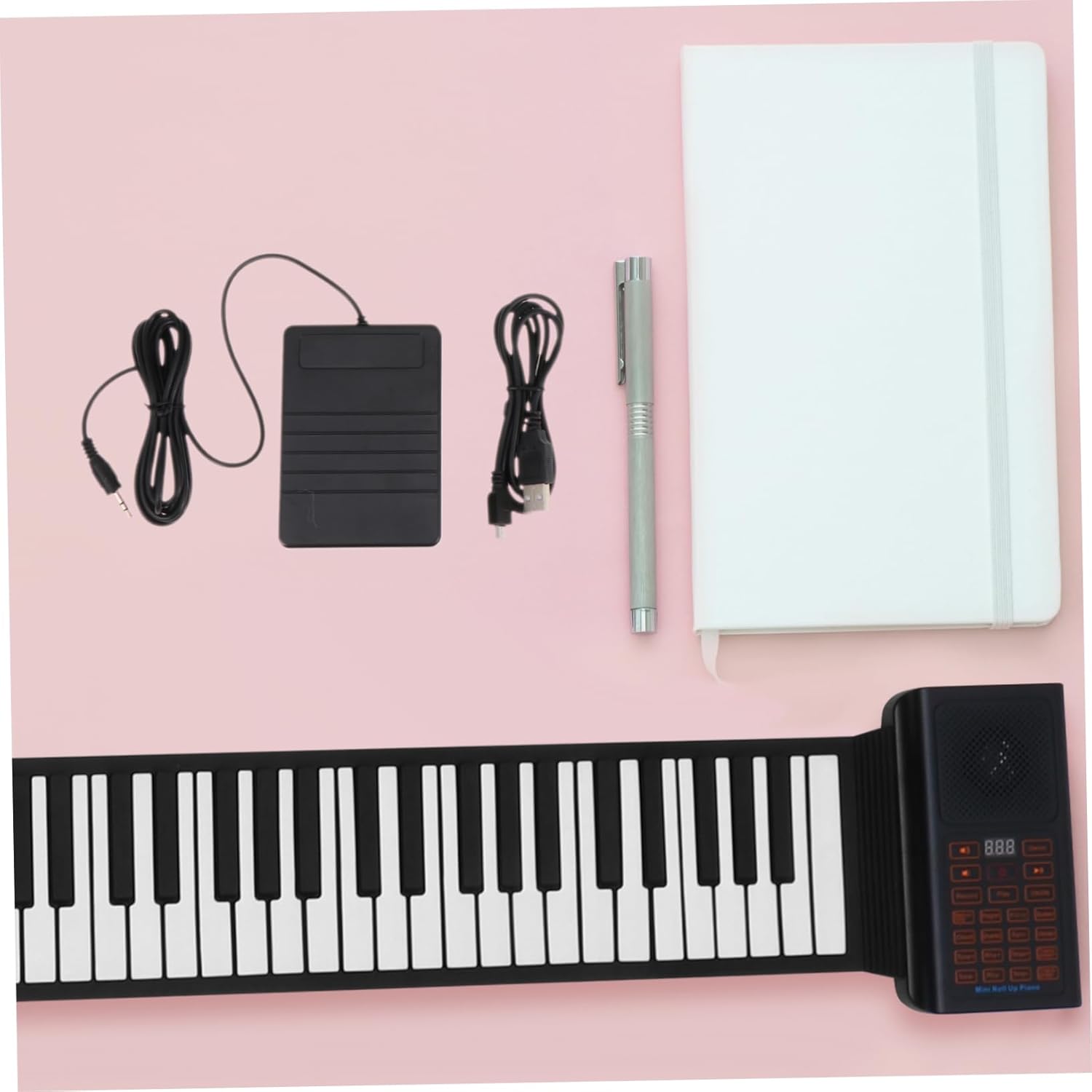 Keys up Electronic Piano Hand Rolled Electronic Piano Portable Midi Keyboard Programmable Functions Ages