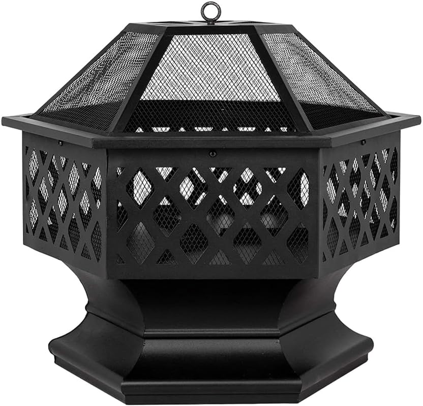 Outdoor Fireplaces Portable Courtyard Metal Fire Pit Shaped Iron Brazier Wood Burning Decoration for Backyard Poolside Fire Pits