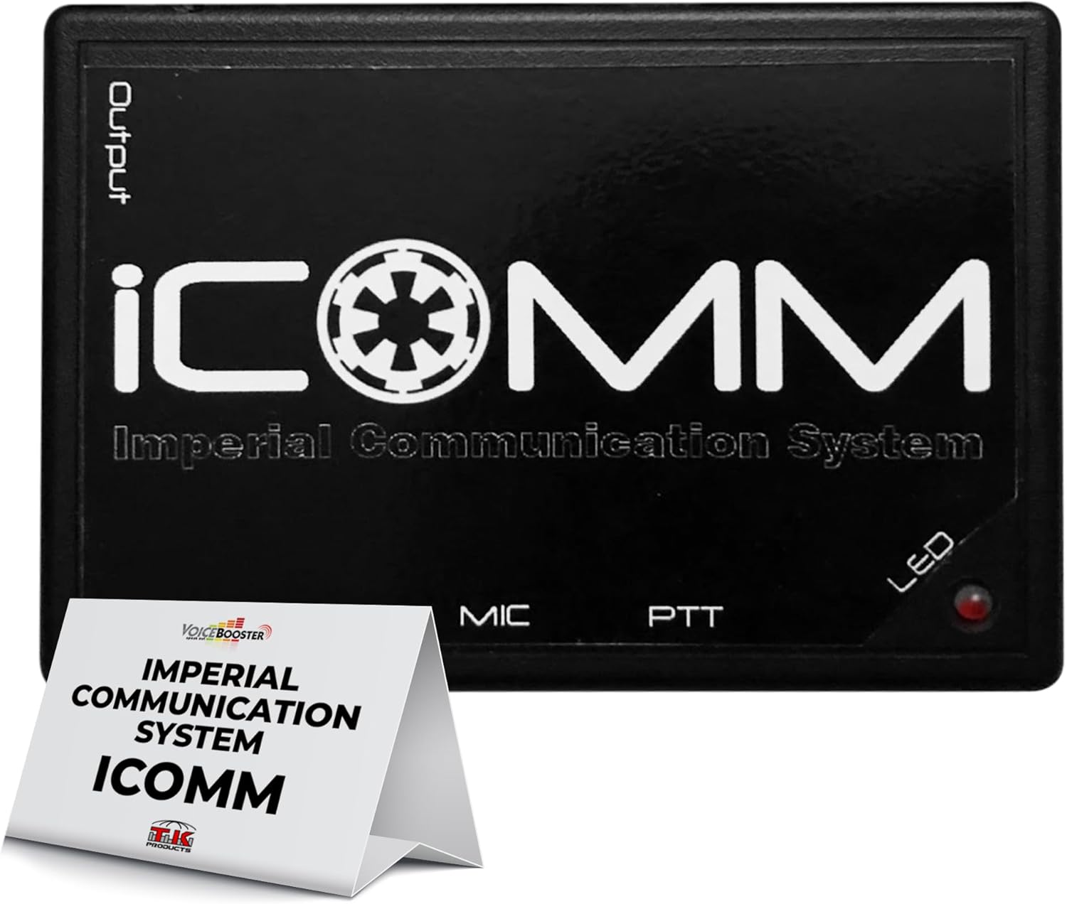 Voicebooster Speak Out Icomm - Imperial Communication System - Plug and Play System with 8 Random Static Burst Effects -Voice Activated or Push-to-Talk – Compatible with VoiceBooster MR1506 Amplifier