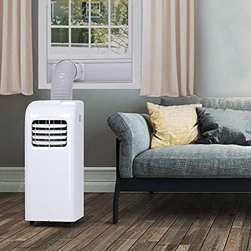 Nightcore Portable Air Conditioner, 8000BTU AC Unit w/Remote Control, LED Display & 24H Timer, Ideal for Home/Office/Apartment/Dorm, Freestanding Compact A/C with Temperature Control, White