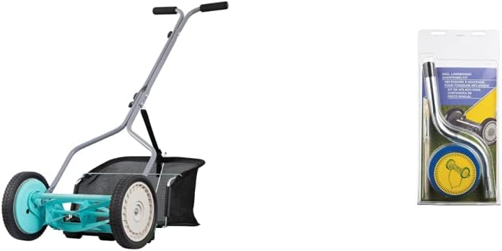 American Lawn Mower 14-Inch 5-Blade Push Reel Lawn Mower + Reel Lawn Mower Compound Sharpening Kit