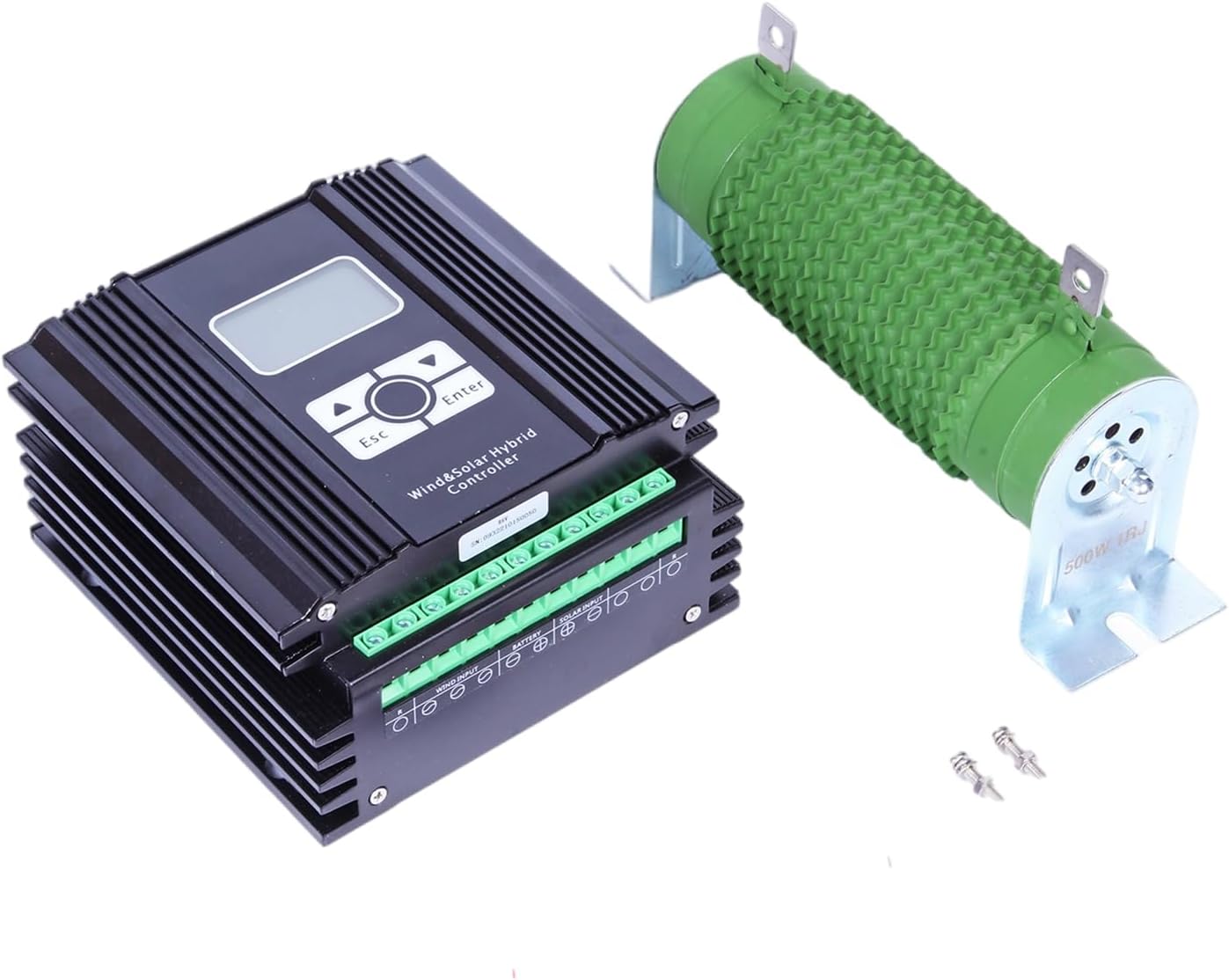 FLTXNY 800W 48V Vertical Axis Maglev Wind Turbine Generator 3 Blades VAWT Wind Power Generator Kits with LCD MPPT Charge Controller Charge 48V Battery Off Grid System