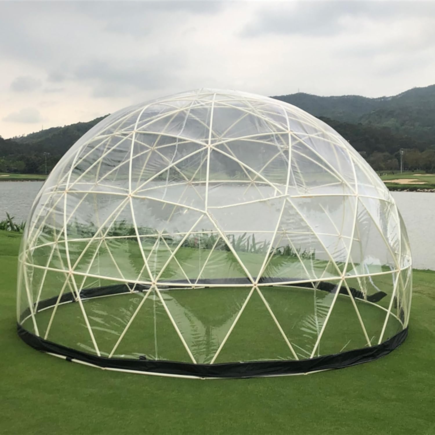 3.6M/12FT Bubble Tent Transparent Garden Shelter Event Dome Greenhouse for Outdoor Camping Vacation