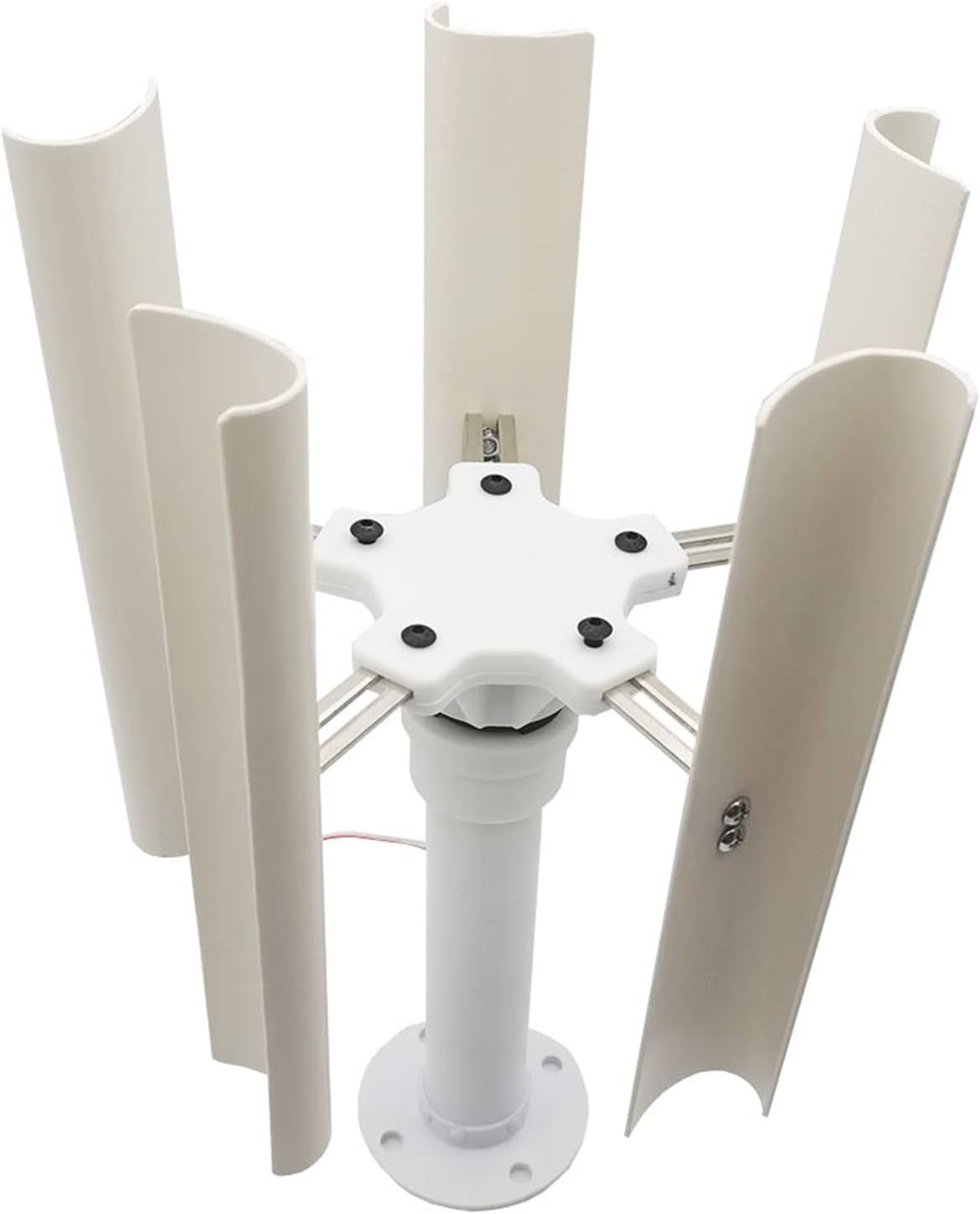 5-Blade Wind Turbine Model Three-Phase Permanent Magnet Brushless Generator 35W Portable Outdoor Vertical Generator Low Speed Windmill Outdoor Windmill