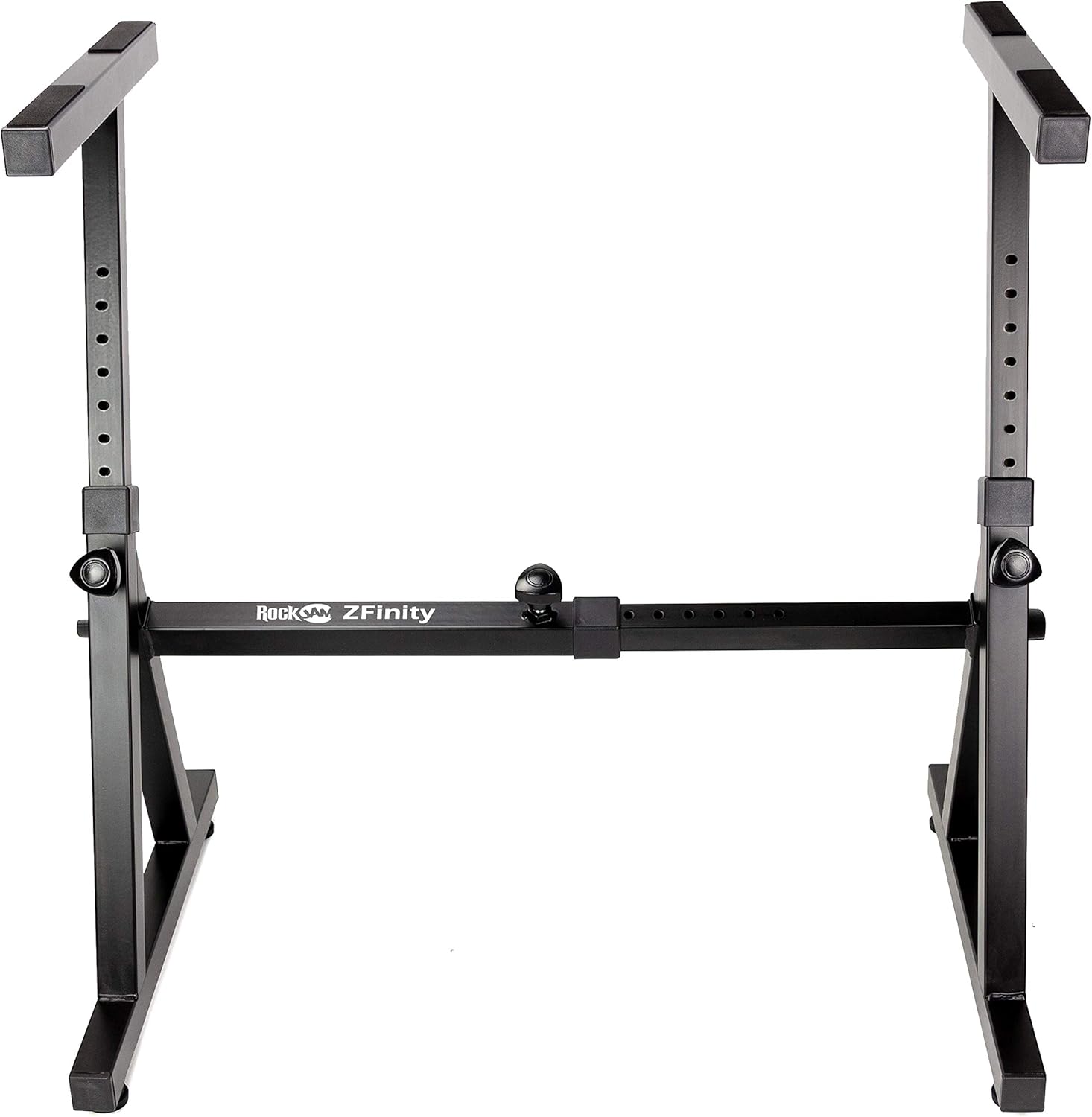 RockJam Z Style Adjustable and Portable Heavy Duty Keyboard Stand with Keynote Stickers & Lessons