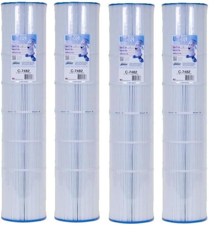 Unicel C-7482-4 Replacement Filter Cartridge Set for 145 Square Foot Jandy CL580 (4 PACK)