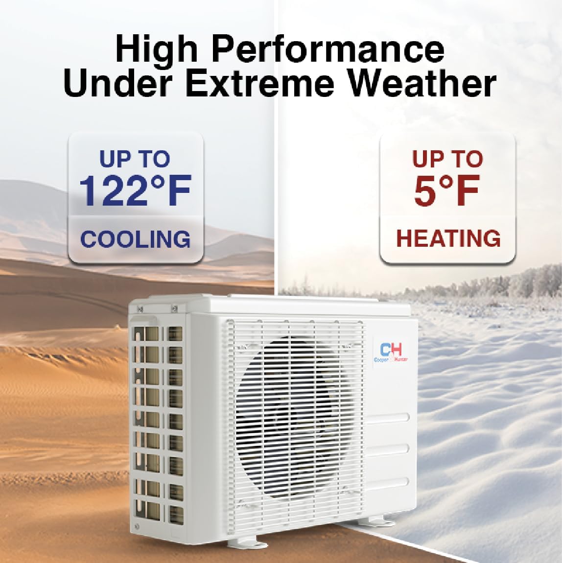 Cooper & Hunter MIA Series 12,000 BTU 115V Mini Split AC/Heating System, Ductless Wall Mount – 21.2 SEER2 Inverter – 16FT Installation Kit & Smart Control Included – Pre-Charged