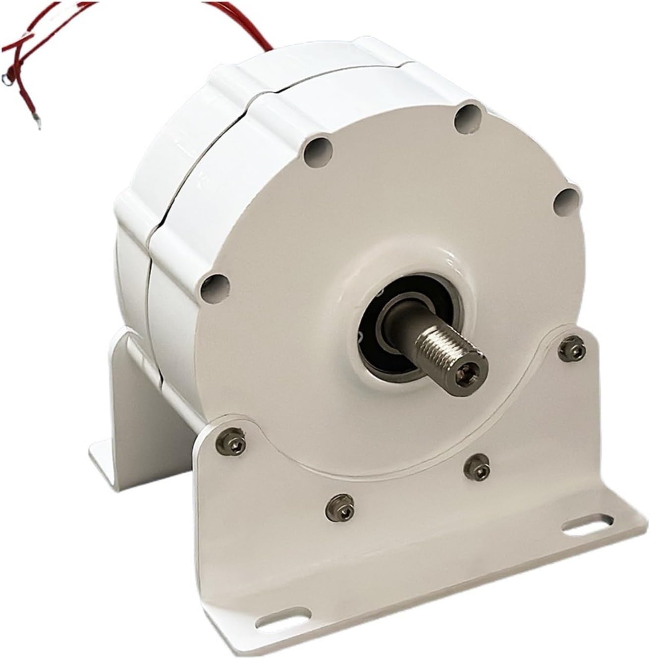 3000W Wind Turbine Kit Gearless Permanent Magnet Generator for Wind Turbine Water Turbine Low RPM Water Conservancy Industrial Energy(with Base,Single Shaft_48V)