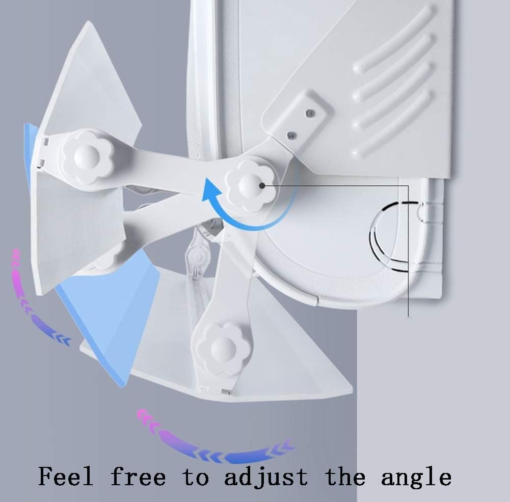 Wall-mounted Air Conditioner Deflector Shield, 180° Rotation Anti Direct Blowing Baffles for Home/Office