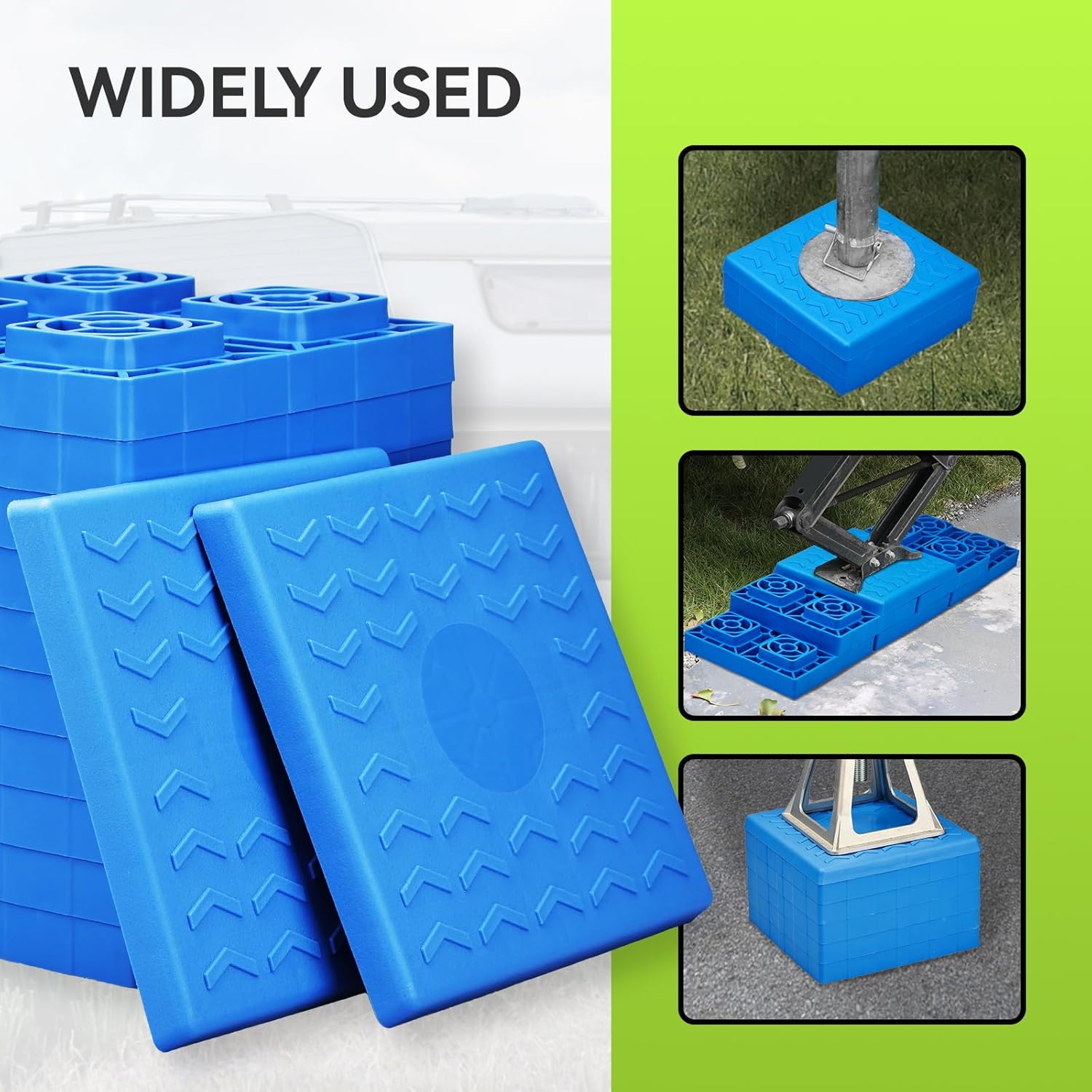 RVMATE RV Leveling Blocks 12 Pack &50 Amp 25 Feet RV/EV Extension Cord