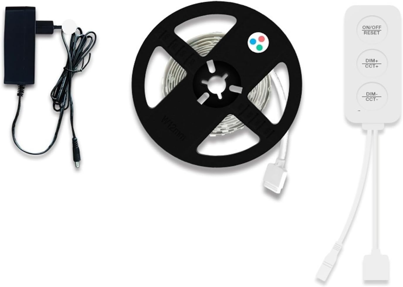 3.0 RCT LED Light with Push Button Controller(US Plug(DC12V))