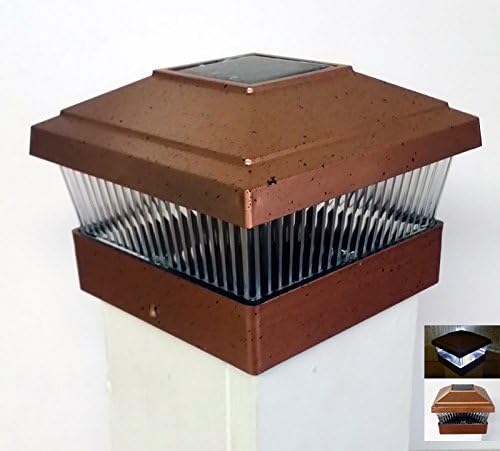 12-Pack Solar Copper Finish Post Cap LED Lights For 5