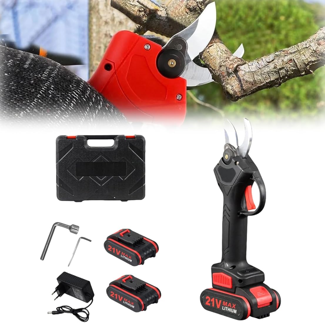 TacSaw Power Shears, Tac Saw Power Shears, 2025 Upgraded Electric Pruning Shears for Gardening, 1.2