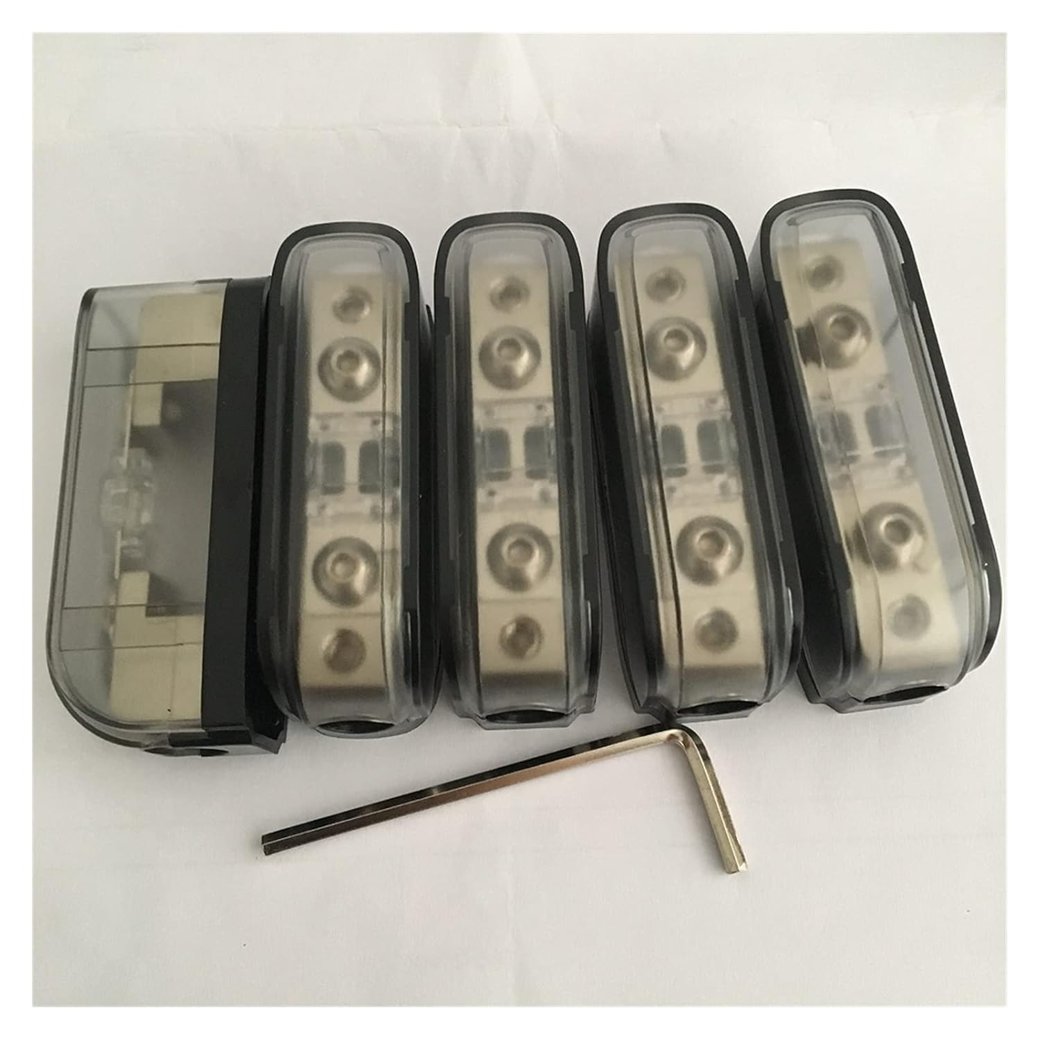 5pcs/lot Car Truck Audio Amplifier Mini ANL Fuse Holder Block with Fuse and Free M3 Wrench(with 5pcs 30A Fuse)