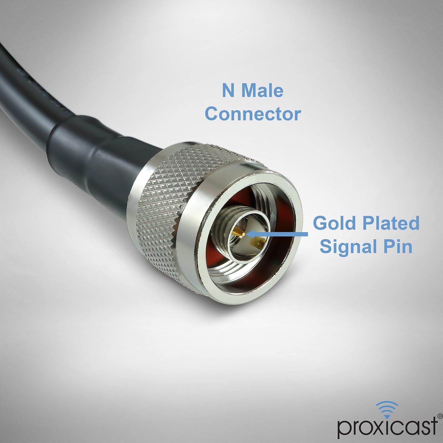 Proxicast 75 ft SMA Male to N Male Premium 400 Series Low-Loss Coax Cable (50 Ohm) for 4G LTE, 5G Modems/Routers, Ham, ADS-B, GPS to Antenna or Surge Arrester Use (Not for TV or WiFi) (ANT-140-020-75)