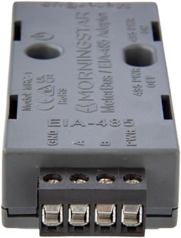 Morningstar Meterbus to EIA-485 Adapter (MRC-1) - Converts Meterbus RJ-11 to Standard EIA-485, Modbus & SCADA Compatible, Electronic Protections, Status LED, RJ-11 Cable Included - Designed in the USA