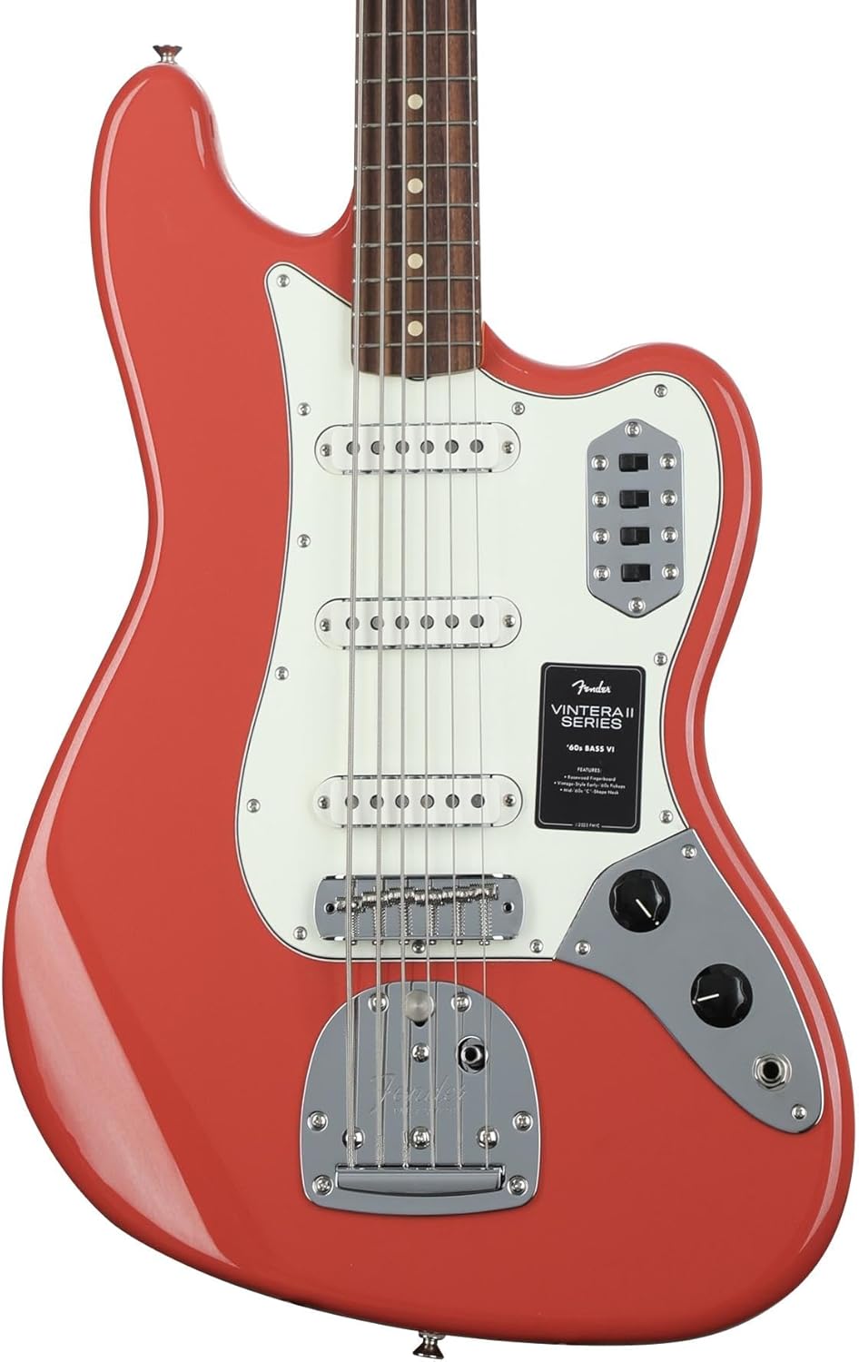 Fender Vintera II '60s Bass VI - Fiesta Red