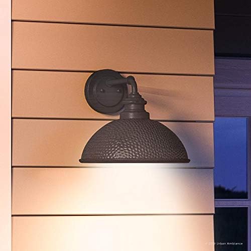 Urban Ambiance Luxury Hammered Outdoor Wall Light, Medium Size: 10-3/8