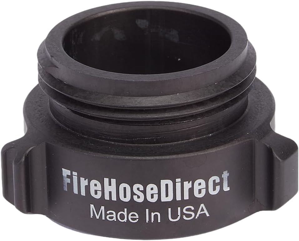 FireHoseDirect Aluminum 1 1/2 inch Female NPSH to 1 1/2 inch Male NH Fire Hose Adapter