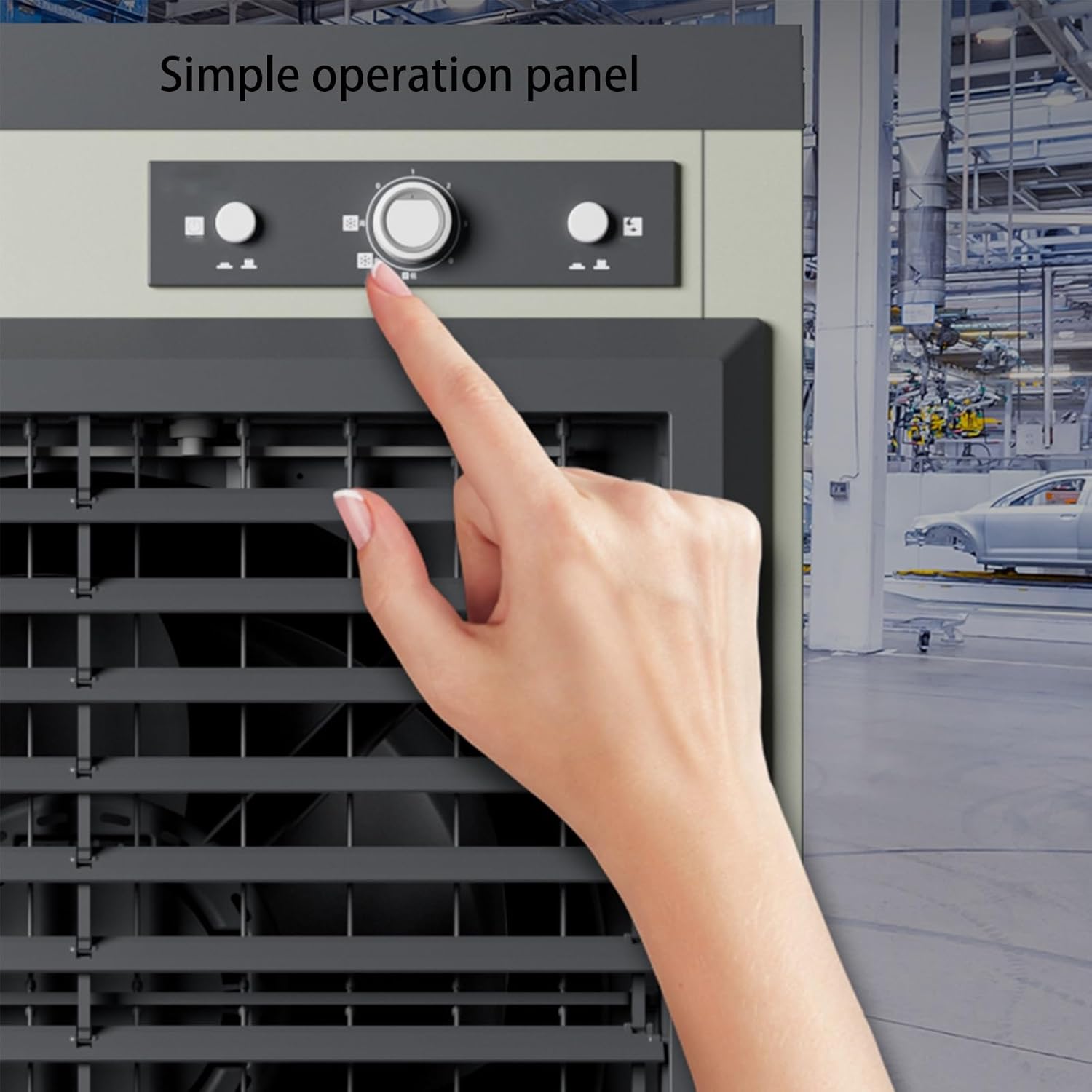 Portable Air Conditioners, Evaporative Air Cooler with Water Tank and Wheel, 3 in 1 Swamp Cooler Thats Blow Cold Air for Room(76.5 * 49 * 150cm)