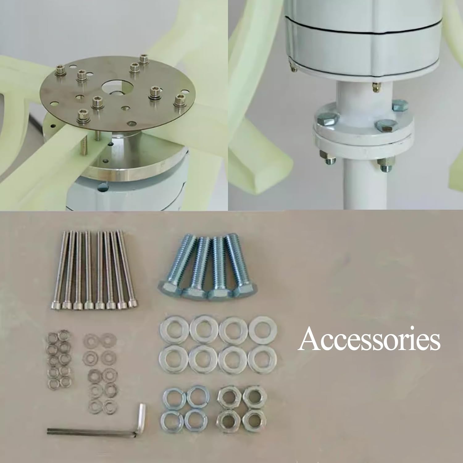 Wind Turbines Generator Kit 12V 24V Vertical Wind Turbines DC Generator Wind Turbines Kit for Home with 5 Blades Home Wind Turbines with Controller for Boats Used(600W 12V)