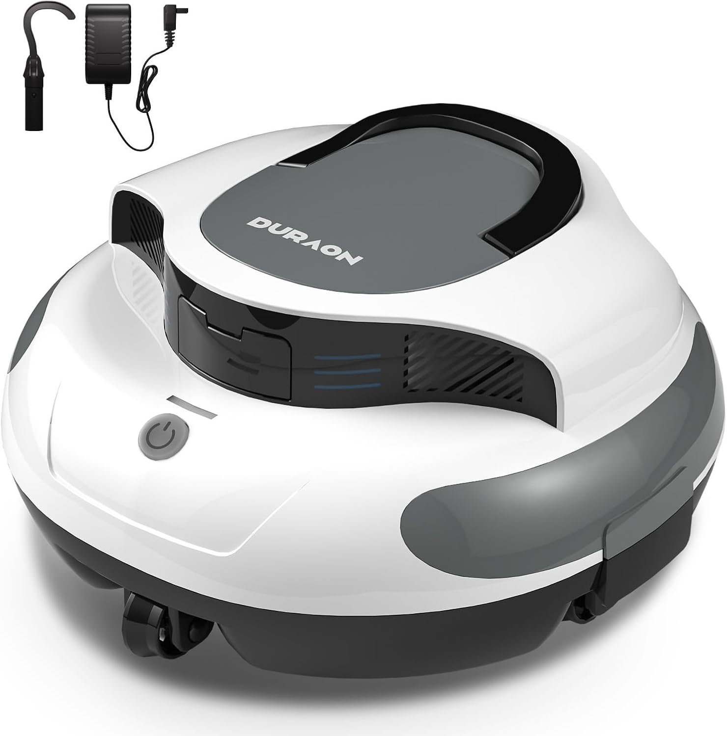 AquaGuard SE III Cordless Robotic Pool Cleaner Pool Vacuum Self-Parking for Pool up to 1000 Sq.Ft Above Ground Pool Vacuum, Dual 30W Motors, 100min Runtime,Ideal for Above-Ground Pools