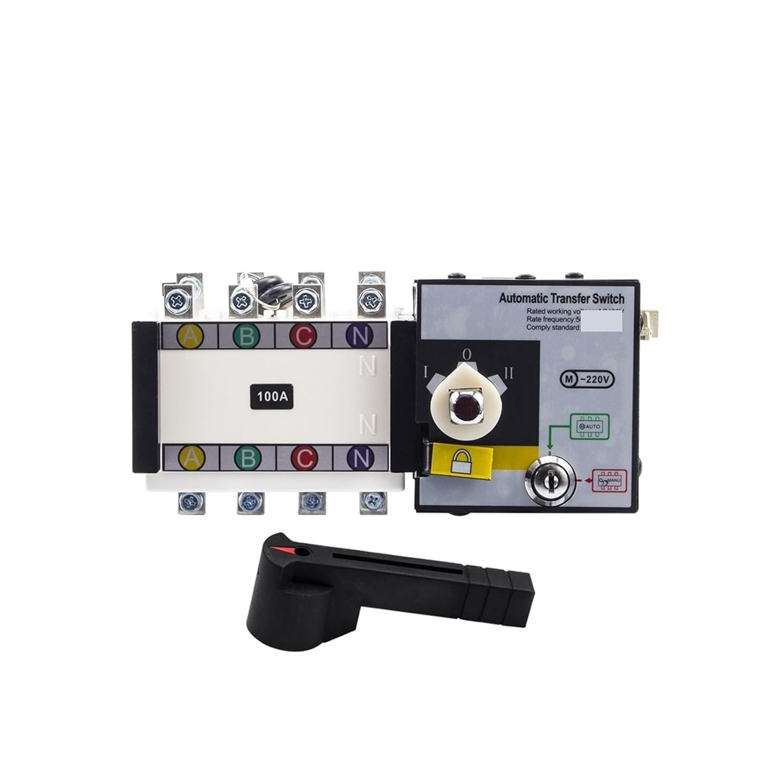 800/4P 800A 4P ATS Generator Dual Power Automatic Transfer Switch Circuit Breaker AC220V Control Voltage(1000A AC220V)