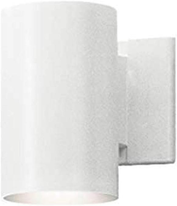 Kichler 9234WH Outdoor Cylinder Wall Mount Sconce, 7 in (Height), White
