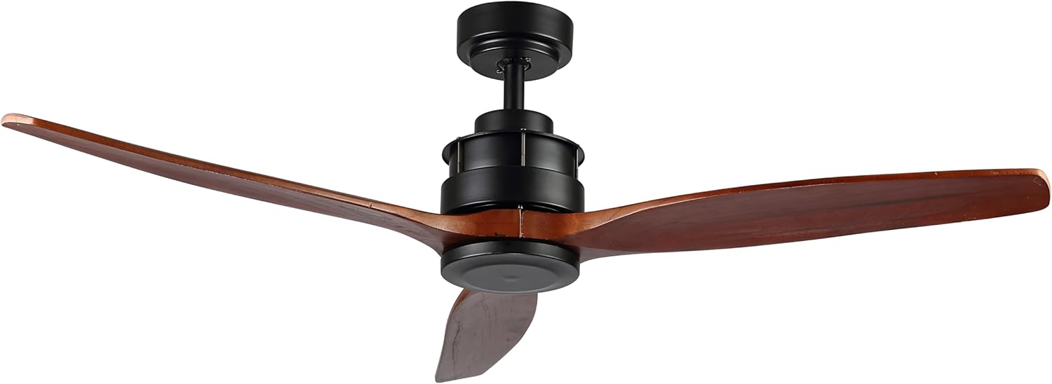 Safavieh Lighting Collection Farla Dark Cherry/Black 52-inch 3-speed Remote Adjustable Ceiling Light Fan