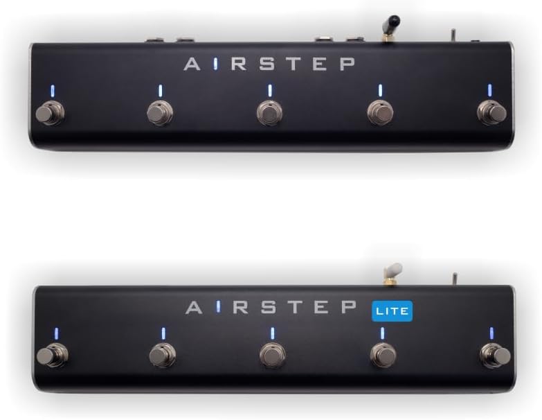XSONIC Airstep Combo Smart Multi Controller with MIDI, HID, 10 Footswitch, 2 Expression Pedal In, 300H Playtime, Support HX Stomp, Quad Cortex, DAW, Plugin, Youtube, Hands Free Controller