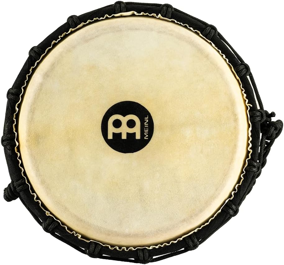 Djembe Hand Drum Circle Instrument, Carved Mahogany Headliner Series — NOT MADE IN CHINA — African Mali Weave Ropes, 2-YEAR WARRANTY