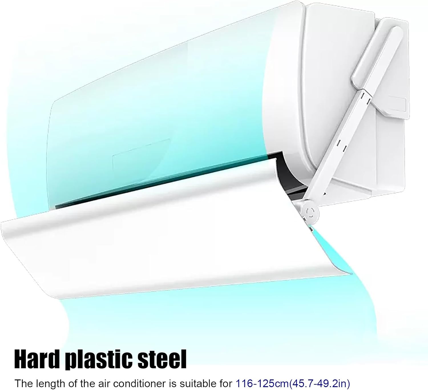 Adjustable Vent Deflectors,Portable Air Conditioners Air Vent Deflector Ceiling Outlet Wind Direction Telescopic,White