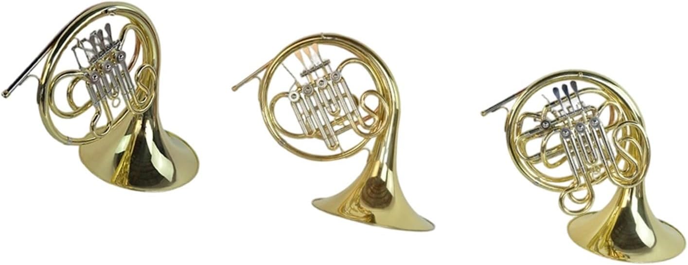 4 Key French Horn B Flat Single Row Professional French Horn Playing Beginner Brass Wind Instrument(1)
