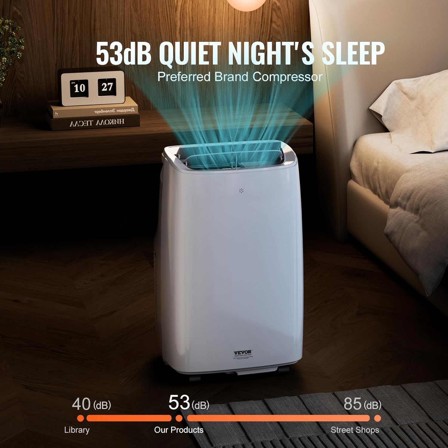 VEVOR Portable Air Conditioner 12,000 BTU, AC Unit with Built-in 3-in-1 Cool, Dehumidifier & Fan Modes for Room up to 550 sq.ft, Includes Remote Control & Window Kit