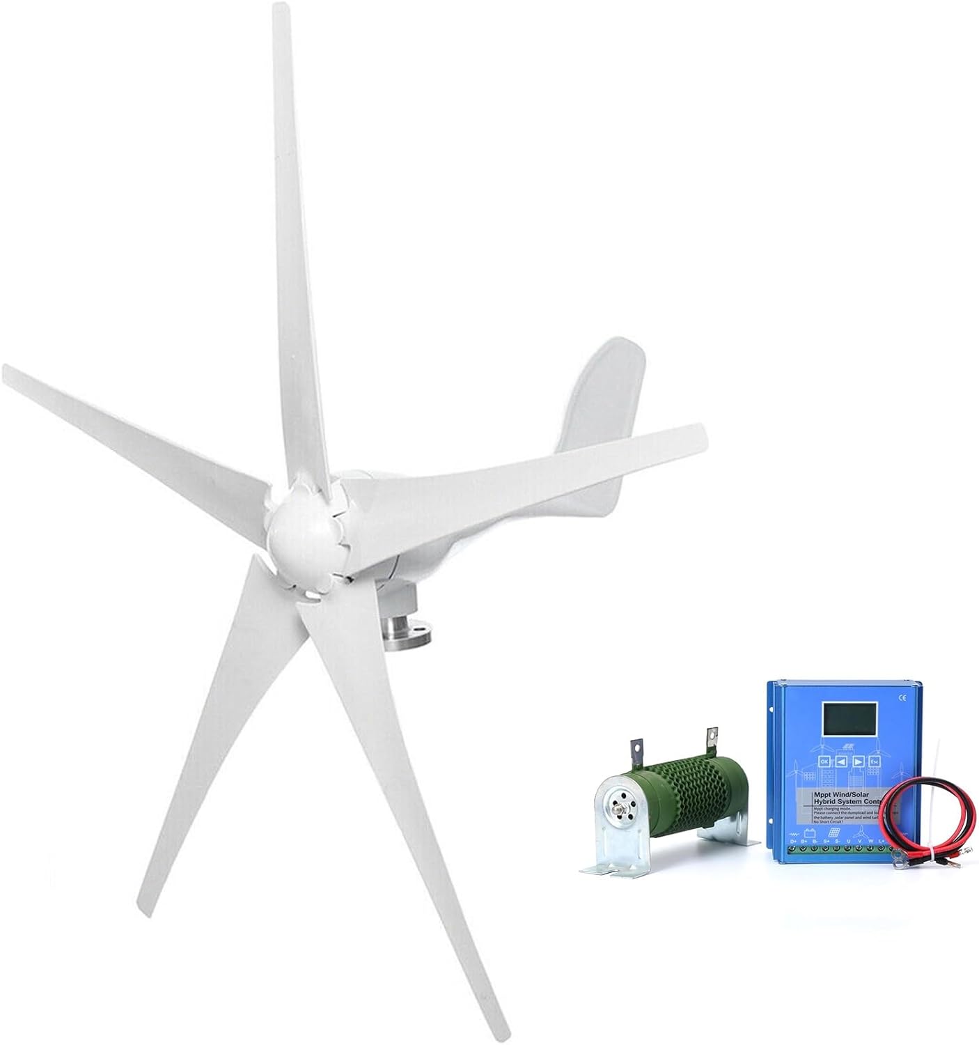 3000W Wind Turbine Generator Kit 12V/24V/48V With Wind Controller, For Home Backup, Off-Grid Cabin, Street Light, Solar Hybrid System(12V)