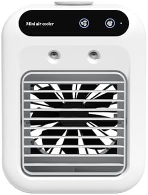 Mini air conditioner low noise large air volume Portable air conditioner powerful cooling easy to use usb charging white 2.5(W) x4.5(D) x8.5(H) inches, 24 SL7