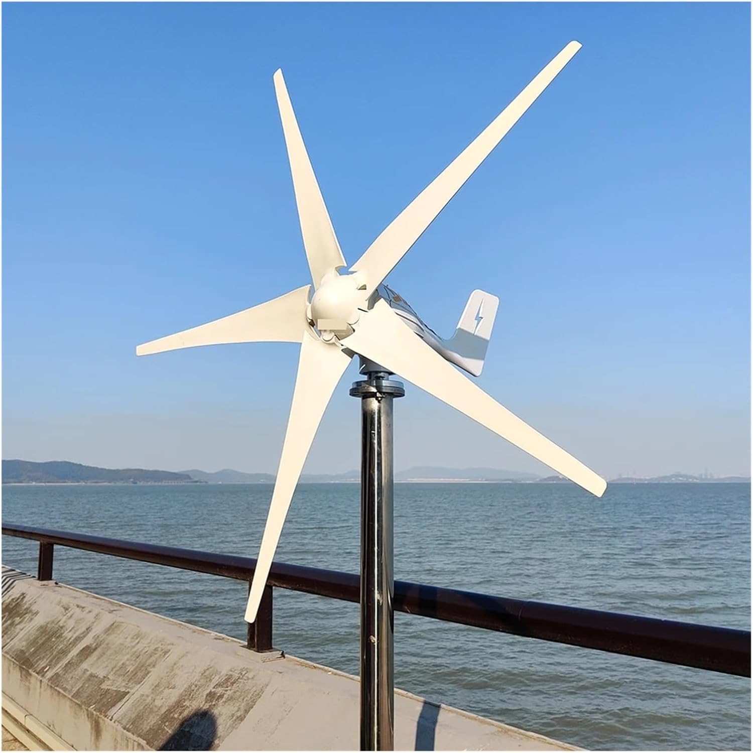 3000W Horizontal Turbine Generator Kit 12V/24V/48V Low Noise Wind Power Generator with Controller Low Starting Speed for Home(Model3,12V_3000W)