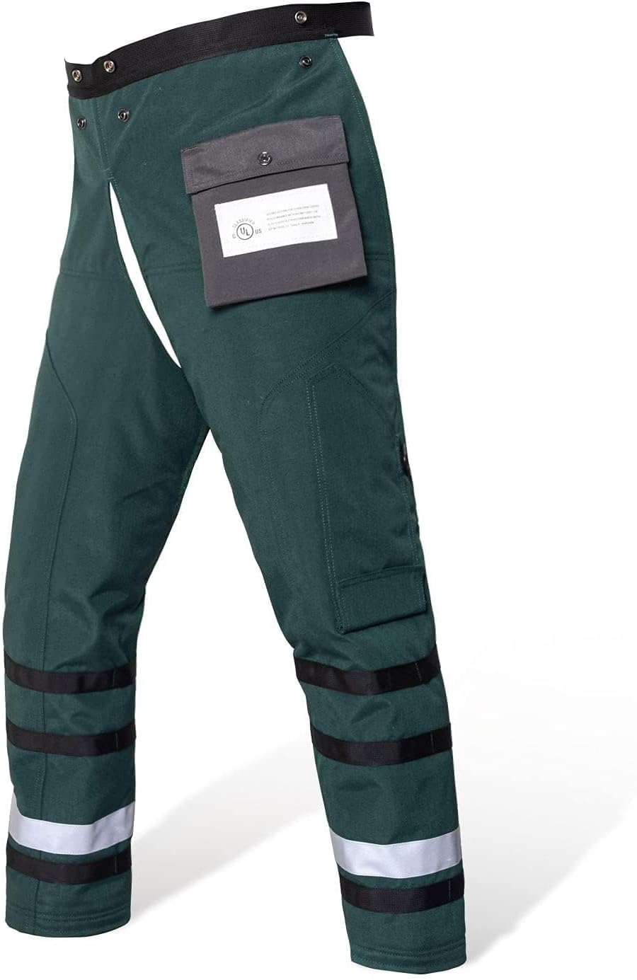 Technical Wrap Chainsaw Chaps by UL Class A 8 Layers Chainsaw Pants Apron Style Army Green