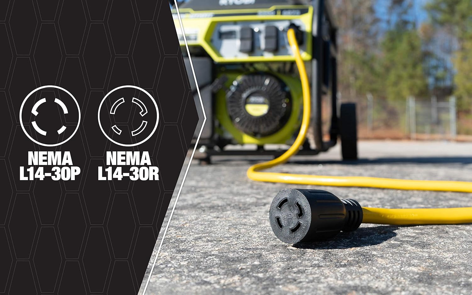 Southwire 10/4 50' STW 30A Generator Cord, L14-30P/R