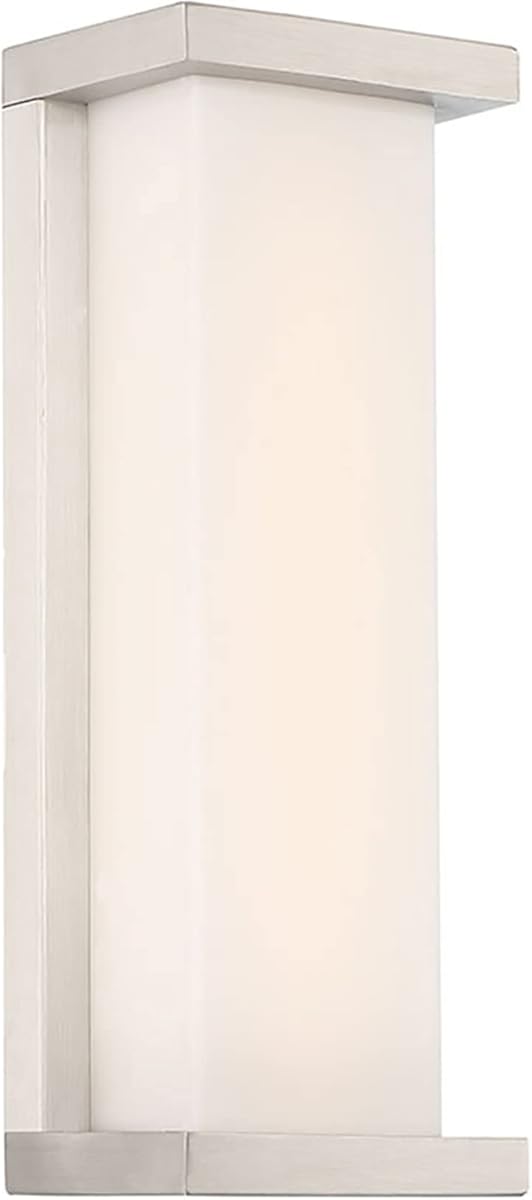 WAC Lighting dweLED, Case 14in LED Indoor and Outdoor Wall Light 3000K in Stainless Steel